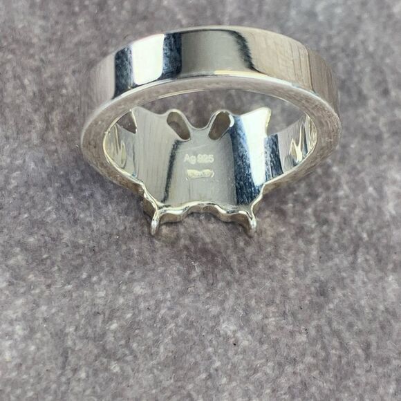 Gucci Butterfly Sterling Silver Ring NEW - Picture 7 of 10